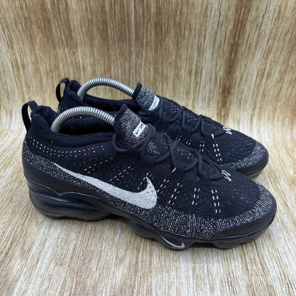 Nike Air VaporMax 2023 Flyknit Men's 8.5 Black White Running Shoes DV1678-001